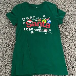 “Dear Santa I Can Explain” Short Sleeve T